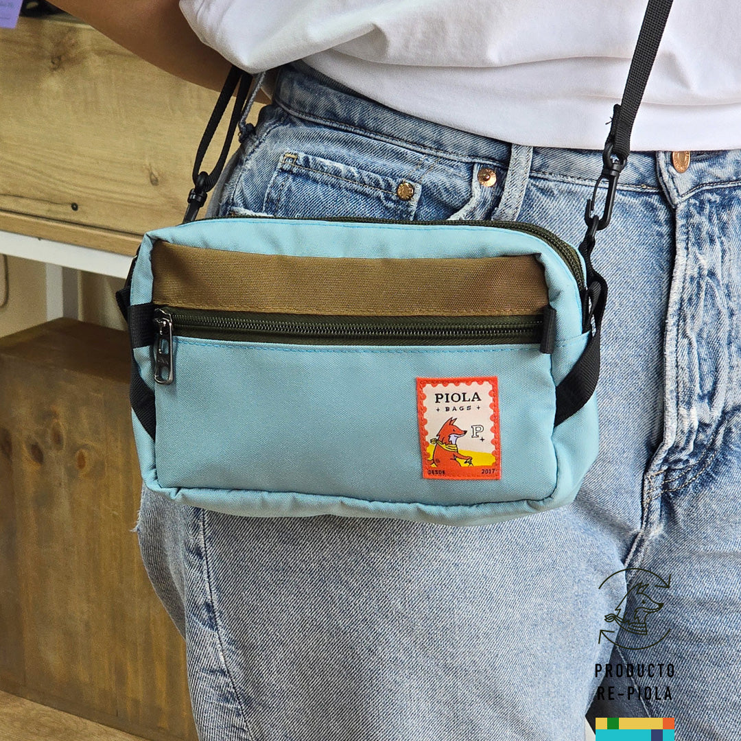 Postal Marrón-Celeste