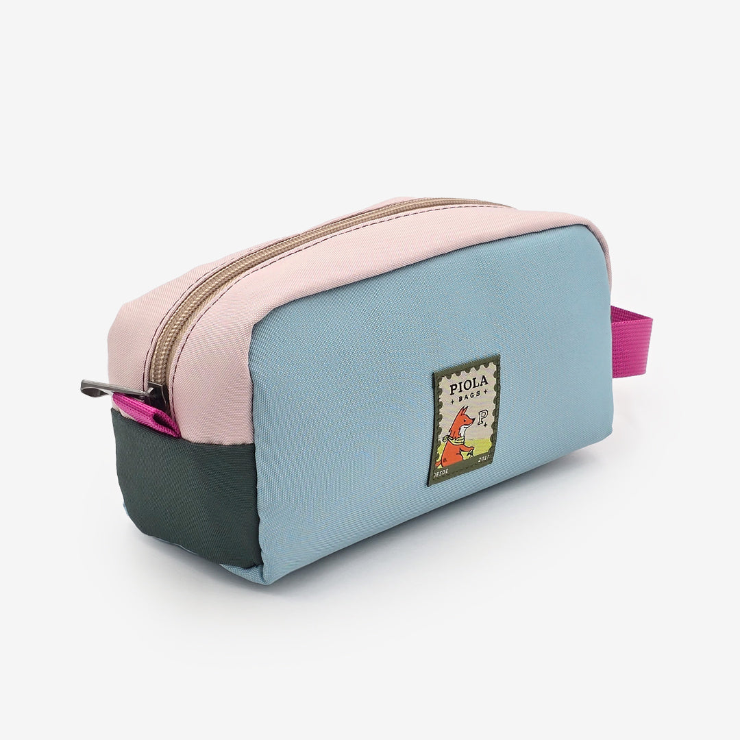 Neceser Brick Celeste-Rosa-Verde